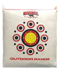 Two Sided Archery Target Bag With 50 Bullseyes For Practice And Range, foam core block, white finish, ideal for hunting, shown front view
