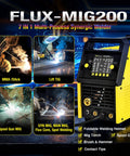 All In One 200 Amp MIG Welder With 110 And 220V Dual Voltage 7 Mode Multi Process Aluminum Workhorse Machine