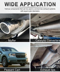 Wide application of 2.5 Inch Exhaust Clamp Beefed Up 304 Stainless Steel Heavy Duty Lap Joint Band Clamp in various systems