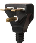 Close-up of the 30A cordset plug for HF5848TC Beefy Garage And Workshop Portable Heater With Fan Forced Heat 4800 Or 3600 Watts.