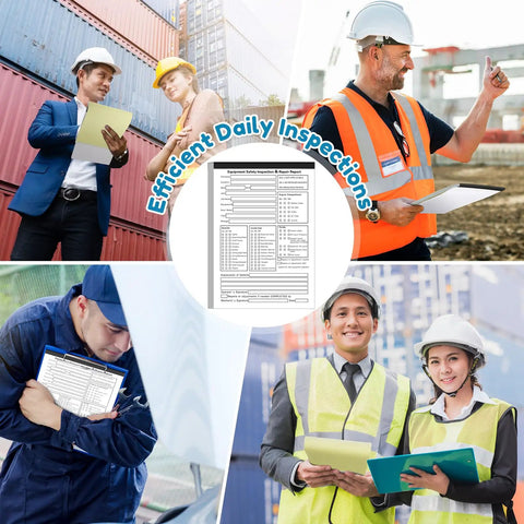 Twenty Pack 5.5 by 8.5 Inch Vehicle Inspection Report Books With 31 Sets Per Book 2 Ply Carbonless Yellow Copy Daily Pre Trip DVIR Forms For Fleet Inspections 310 Total Forms in use
