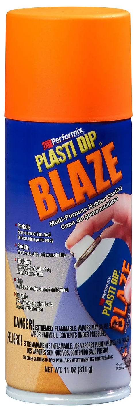 Blaze Orange 11 Oz Spray Peelable Rubber Coating With High Visibility Neon Finish for safety marking can