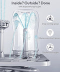 NCVI large baby bottle washer sterilizer and dryer with clear chamber; holds 6 bottles and pump parts.