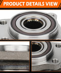Front Wheel Bearing Hub Assembly For Subaru Legacy And Outback 2005 Through 2014 With ABS 5 Lug Wheel Hub Replacement Replaces BR930473 HA590118 28373AG00A Durable Easy Install High Quality