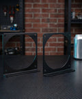 Two Pack Rock Solid Iron Computer Fan Bracket Set For 12cm PC Fans No Fuss Easy Install CPU Cooler Mount For PC Chassis Replaces Damaged Frames Boosts Airflow And Ensures Secure Mounting For Electronics Cooling, black metal brackets