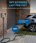 Heavy Duty 50 Amp RV Extension Cord 10 Feet NEMA 14 50P To 14 50R Copper Wire used for EV charging outside garage