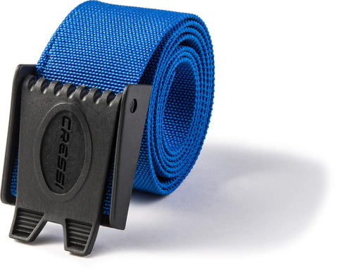 Kos Nylon Weight Belt For Freediving And Scuba, Durable Woven Belt With Quick Release Plastic Buckle, Adjustable Fit, Ideal For Training Or Shore Dives, Blue