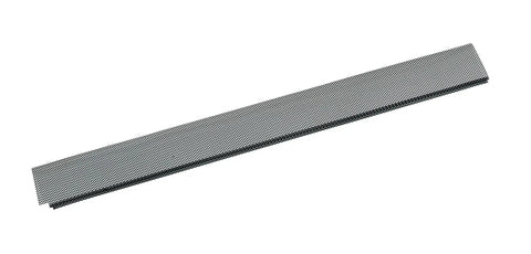Lock-In Gutter Guard for 4, 5, and 6 Inch K-Style Gutters in Black Built Tough Powder-Coated Steel Debris Guard With Tight Expanded Mesh to Keep Gutters Flowing 25 Count Pack