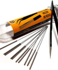 Pro Grade 11 Piece 0.4mm Nozzle Cleaning Kit With Stainless Steel Tweezers And Flexible Cleaning Needles For 3D Printers