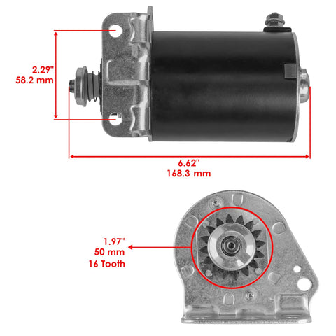 Starter For John Deere 22 HP All Models L118 La135Se La145 La155 With 16 Teeth Steel Gear Heavy Duty Electric Engine