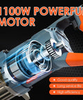 Centalla 5/8 Inch Electric Hydraulic Rebar Bender 1100W Pure Copper Motor with high efficiency design and orange handle