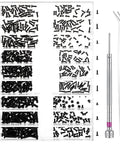 All-In-One 500-Piece Micro Screw Repair Kit With Tweezers For Glasses, Watches, Laptops And SSDs, includes precision driver