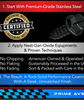 Black Oxide Stainless Steel License Plate Screws With Nylon Inserts For Front And Rear Plates Frames And Covers Set Of 4