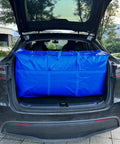 Massive 66 Gallon Extra Large Storage Bag With Zipper And Tough Handles in car trunk, Heavy Duty Foldable Duffle Bag, Waterproof