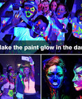 Four Pack Led Black Light Bulbs A19 9W Ultraviolet 385 To 400 Nanometers E26 Dimmable in use with neon body paint glow