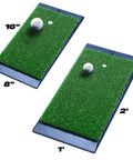 Backyard Golf Hitting And Putting Mat With Durable Rubber Backing For Real Course Feel 1 By 2 Foot Green Turf