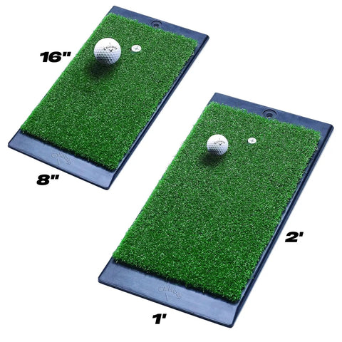 Backyard Golf Hitting And Putting Mat With Durable Rubber Backing For Real Course Feel 1 By 2 Foot Green Turf