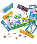 Scratch Block Based Coding Kit for Students Ages 8 to 12 with cards and blocks for hands-on learning, STEM projects visible.