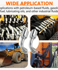 Hydraulic hose fittings kit, 14 pcs, 3/4 in hose to 3/4 in JIC 37° female 90° elbows, wire-braid