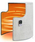Under Desk Heater For Home Or Office Quiet Portable Space Warmer showing interior heating elements and thermostat control