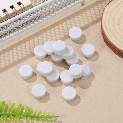 Mini Swivel Base Bearings 100 Pcs For DIY Projects, Rotating Craft Bearings For Windmill Dolls, Hair Clips And Jewelry Making, Ball Bearings For Pro Grade Handmade Art Creations And Craft Projects, white plastic 13x13x7 mm