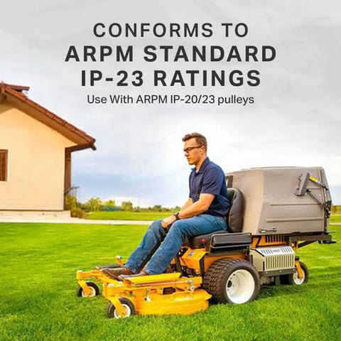 Beefed Up Heavy Duty Lawn Mower Deck Belt For John Deere 48-Inch D140 E140 L130 And Toro TimeCutter SS5000 MX5050 142-Inch Aramid Cord Replaces GX20571 119-8820 Ultra Durable Engineered For Misalignment And Long Lasting Performance