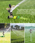 1.5 Inch 360 Degree Impact Adjustable Water Gun Spray Nozzle Set for lawn garden sprinkler irrigation