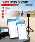 Projectile Speed Chronograph With Bluetooth App And Infrared Optical Sensors 0 To 9999 Feet Per Second Velocity Meter Adjustable Stand Data Storage For Multiple Test Runs Pro Grade For Ballistics Archery And Firearm Labs with app screens