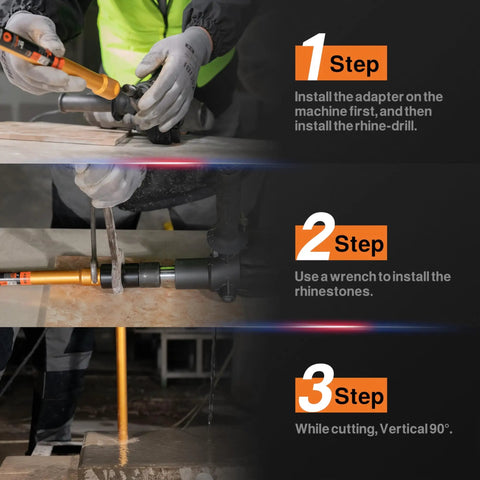 Pro Grade Wet Concrete Core Drill Bit, 4 Inch Diamond Hole Saw For Drilling Concrete And Masonry, 16 Inch Depth steps