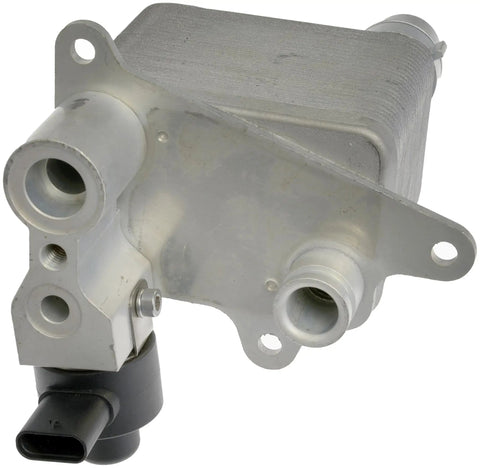 Premium Drive Motor Battery Pack Cooler Direct Replacement Genuine Fit For Hybrid Electric Systems, silver metal cooler housing with inlets.
