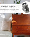 Self Locking Folding Table Leg Hinges Set 2 With 90 Degree Rotation And 20 Screws for furniture in small spaces