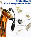 Wireless Saxophone Microphone System Clip On Instrument Microphone For Sax And Trumpet with detailed clip features