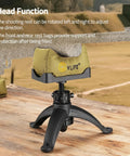 Lightweight Rifle Shooting Rest Tripod With Front And Rear Bench Bags, Adjustable Height, on outdoor range