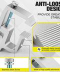 Detailed view of Upgraded 8 Pack Truck Topper Clamps Heavy Duty Camper Shell Clamps with anti-loose design and stainless steel bolt.