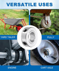 Set of Shaft Collars One Half Inch Bore, One Inch Outer Diameter, Five Sixteenth Inch Height, Carbon Steel, Silver Finish, Pack of Four, Great Gear for Wheelbarrows, Industrial Machinery, Tools and DIY Projects used on wheelbarrow, pulley, engine, and cart axle