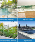 Heavy Duty Marine Grade SS2205 Glass Pool Fence Spigot Railing Clamp With Brushed Finish in various outdoor settings