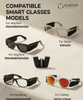 Side Shields For Meta Gen 2 Silicone Smart Glasses Shields Clip On For Wayfarer Skyler Headliner And Oakley Meta HSTN models display