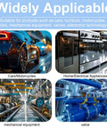 Collage showing applications for Woodruff Key Assortment Kit: cars, motorcycles, home appliances, mechanical equipment, valves.