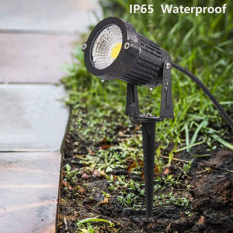 6 Pack Low Voltage Outdoor Landscape Lights 6W LED Spotlight Kit 12V 24V Waterproof Warm White Garden Lawn Yard Pathway
