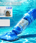 Cordless Pool Vacuum For Above Ground And Inground Pools 1427 GPH Powerful Suction with extra large filter underwater.