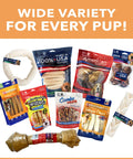 Variety of dog chew treats including CareChewz Collagen Twist Keys Dog Chew Treats 6 To 7 Inch Natural Flavor Beef Hide Dental Style Snack
