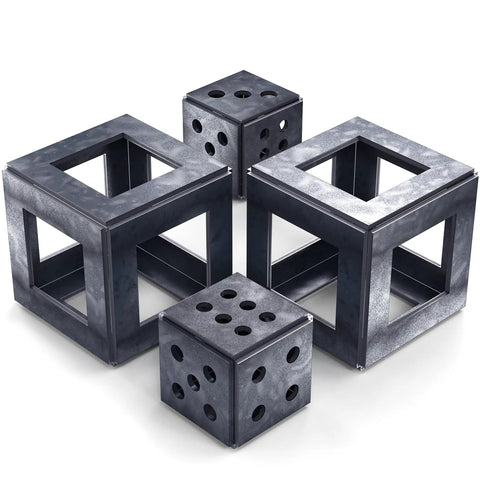 Welding Practice Kit With Twenty Four Pieces Of One Eighth Inch Eleven Gauge Steel Sheets For Cubes and Dice