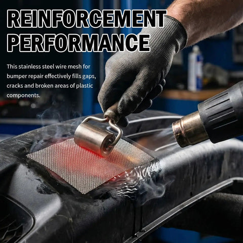 10 Pack Plastic Welding Mesh For Bumper Repair And Reinforcement, 5.91 By 7.87 Inch Stainless Steel Wire Mesh Sheets in use on bumper