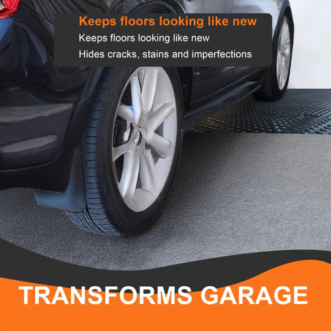 Heavy Duty 60 By 72 Inch Oil Spill Mat For The Garage Floor Under Your Car Waterproof Absorbent Reusable Floor Protector in use