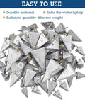 18 Piece Pyramid Fishing Weights Set, 8 Oz Triangle Sinkers For Saltwater, Surf, And Bass Casting Gear pile