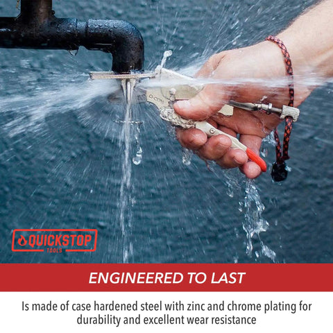 Emergency Fire Sprinkler Shutoff Wrench To Save Your Hide From Rogue Water Leaks Hella Quick Fix used on leaking pipe.