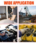 Wide application montage of 180 Pcs Blind Rivet Flange Assortment Kit with tools in construction and automotive settings.