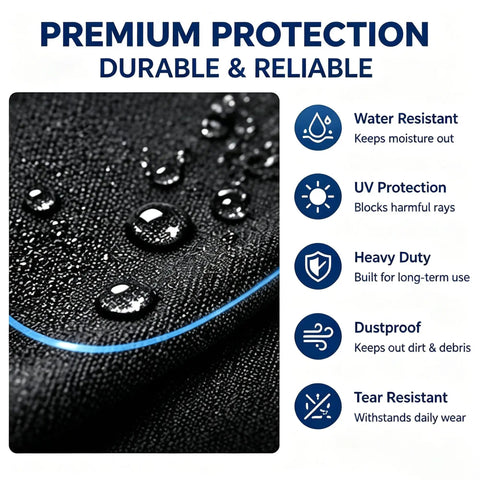 Close-up of No Sweat Heavy Duty EV Charger Cover compatible with Lectron V Box Pro showing water resistance and durability.
