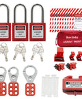 Electrical Lockout Tagout Kit With 33 Devices Padlocks Hasps Circuit Breaker Locks Switch Locks Tag Outs And Nylon Storage Bag
