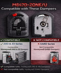 M847D Zone Damper Actuator Motor Replacement for ARD and ZD Dampers, 24V HVAC Damper Motor, Direct Fit for M847D1004 and M847D Zone U, Quiet Startup, Plug and Play Install, No Fuss Performance. Compatible with ARD and ZD dampers, not EARD.